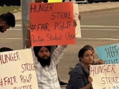 Canada ‘ਚ ਵਰਕ ਪਰਮਿਟ ਰੱਦ ਹੋਣ ‘ਤੇ ਭੜਕੇ ਪੰਜਾਬੀ ਵਿਦਿਆਰਥੀ, ਕੈਲਗਰੀ ‘ਚ ਧਰਨਾ ਤੇਜ਼; ਡਿਪੋਰਟੇਸ਼ਨ ਦਾ ਖ਼ਤਰਾ