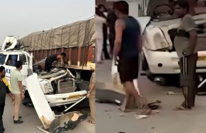 Bathinda Accident: ਅਮਰਨਾਥਾ ਯਾਤਰਾ ‘ਤੇ ਜਾ ਰਹੇ 4 ਸ਼ਰਧਾਲੂਆਂ ਦੀ ਮੌਤ, ਖੜੇ ਟਰਾਲੇ ਨਾਲ ਟਕਰਾਈ ਟੈਂਪੂ ਟ੍ਰੈਵਲਰ